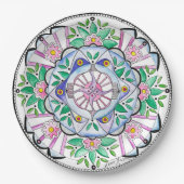 Mandala Floribunda Papieren Bordje (Voorkant)