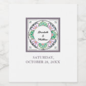 Mandala Floribunda Wijn Etiket (Enkel label)