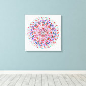 Mandala Floris Canvas Afdruk (Insitu (Houten vloer))