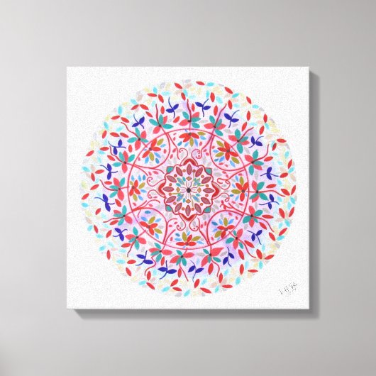 Mandala Floris Canvas Afdruk (Voorkant)