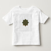 Mandala Flower Art. Green Gold Zen Decor Kinder Shirts (Voorkant)