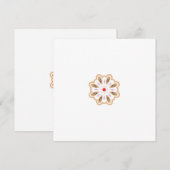 Mandala Flower Art Print | Boho Decor Aankondiging (Voorkant / Achterkant)