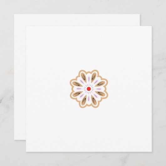 Mandala Flower Art Print | Boho Decor Aankondiging (Voorkant / Achterkant)