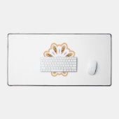 Mandala Flower Art Print | Boho Decor Bureaumat (Keyboard & Muis)