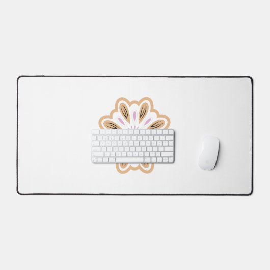 Mandala Flower Art Print | Boho Decor Bureaumat (Keyboard & Muis)