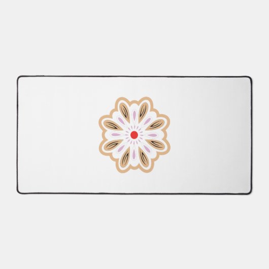 Mandala Flower Art Print | Boho Decor Bureaumat (Voorkant)