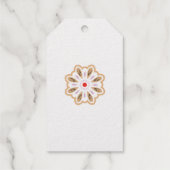 Mandala Flower Art Print | Boho Decor Cadeaulabels (Achterkant)