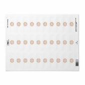 Mandala Flower Art Print | Boho Decor Etiket (Full Sheet)