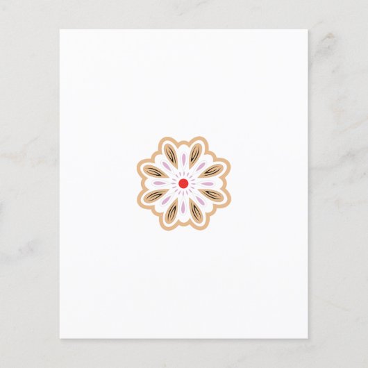 Mandala Flower Art Print | Boho Decor Flyer (Voorkant)