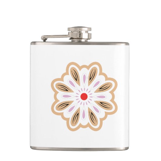 Mandala Flower Art Print | Boho Decor Heupfles (Voorkant)