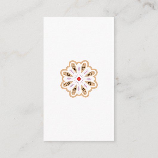 Mandala Flower Art Print | Boho Decor Informatiekaartje (Achterkant)