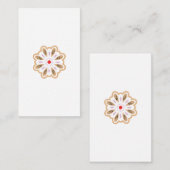 Mandala Flower Art Print | Boho Decor Informatiekaartje (Voorkant / Achterkant)