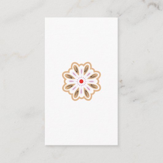 Mandala Flower Art Print | Boho Decor Informatiekaartje (Voorkant)