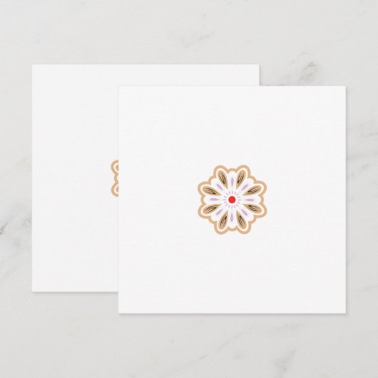 Mandala Flower Art Print | Boho Decor Kaart (Voorkant / Achterkant)