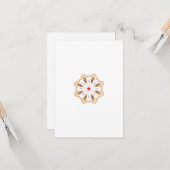 Mandala Flower Art Print | Boho Decor Kaart (Voorkant / Achterkant in situ)