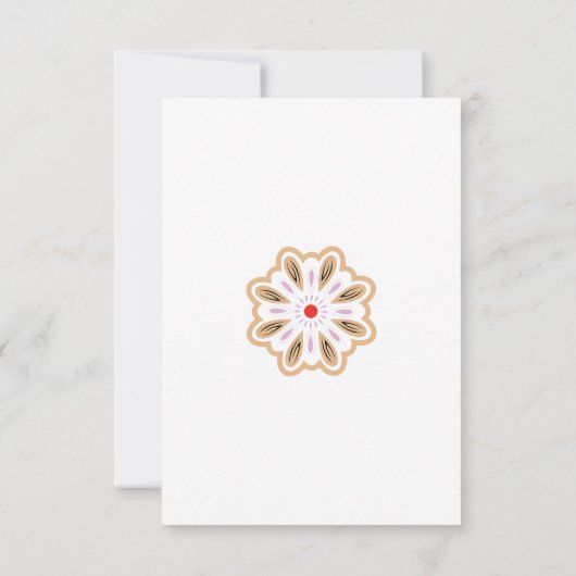 Mandala Flower Art Print | Boho Decor Kaart (Achterkant)