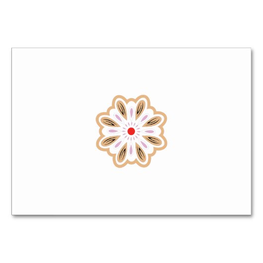 Mandala Flower Art Print | Boho Decor Kaart (Achterkant)