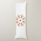 Mandala Flower Art Print | Boho Decor Lichaamskussen (Voorkant Verticaal)