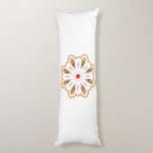 Mandala Flower Art Print | Boho Decor Lichaamskussen (Achterkant (Verticaal))