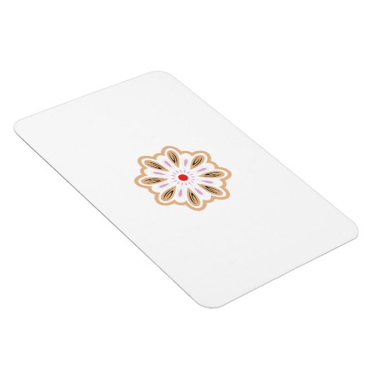 Mandala Flower Art Print | Boho Decor Magneet (Rechterzijde)