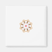 Mandala Flower Art Print | Boho Decor Magneet (Voorkant)