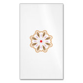 Mandala Flower Art Print | Boho Decor Magnetisch Visitekaartje (Voorkant Verticaal)