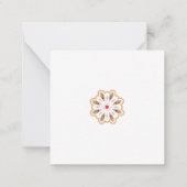 Mandala Flower Art Print | Boho Decor Notitiekaartje (Achterkant)