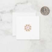 Mandala Flower Art Print | Boho Decor Notitiekaartje (Voorkant / Achterkant in situ)