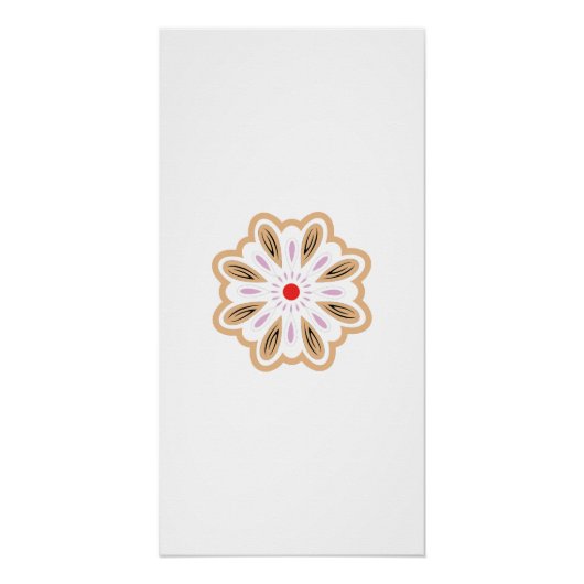 Mandala Flower Art Print | Boho Decor Perfect Poster (Voorkant)