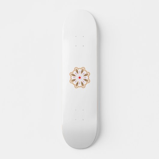 Mandala Flower Art Print | Boho Decor Persoonlijk Skateboard (Voorkant)