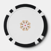 Mandala Flower Art Print | Boho Decor Poker Chips (Achterkant)