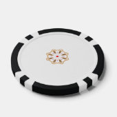 Mandala Flower Art Print | Boho Decor Poker Chips (Enkel)