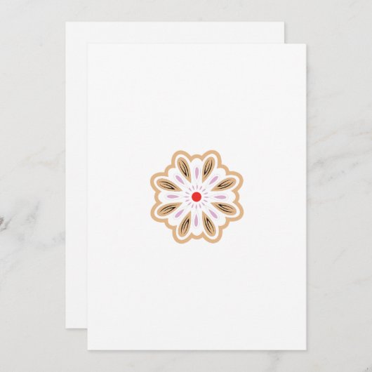 Mandala Flower Art Print | Boho Decor Save The Date (Voorkant / Achterkant)