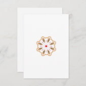 Mandala Flower Art Print | Boho Decor Save The Date (Voorkant / Achterkant)