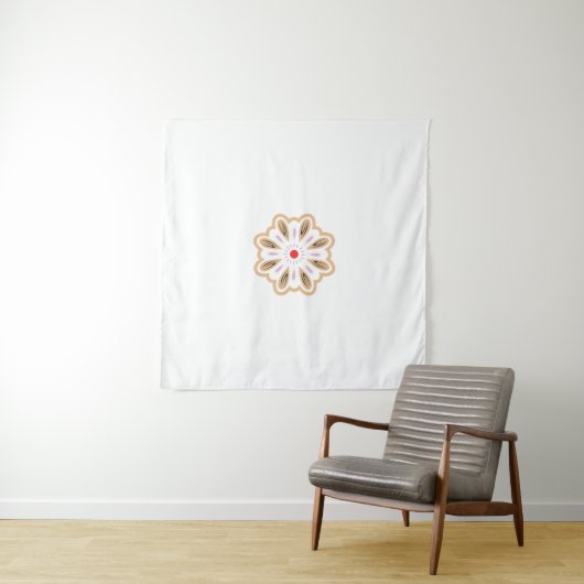 Mandala Flower Art Print | Boho Decor Wandkleed (In Situ (horizontaal))