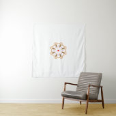 Mandala Flower Art Print | Boho Decor Wandkleed (In situ)