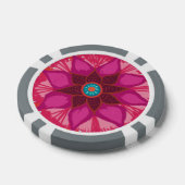Mandala Flower Clay Poker Chips (Enkel)