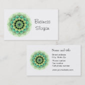 Mandala Flower Connect met uw klant Visitekaartje (Voorkant / Achterkant)