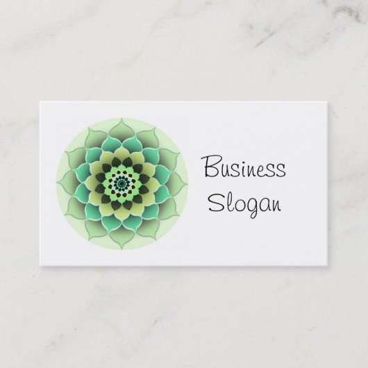 Mandala Flower Connect met uw klant Visitekaartje (Voorkant)