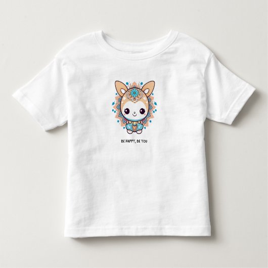 Mandala Flower Design Kinder Shirts (Voorkant)