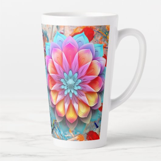 Mandala Flower Design Mok (Rechts)