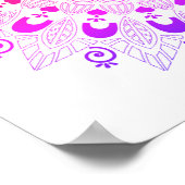 Mandala Flower Design Poster (Hoek)