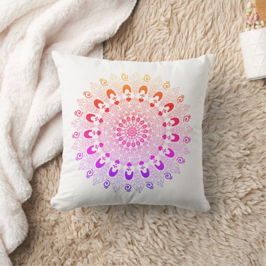 Mandala Flower Design Sierkussen (Deken)