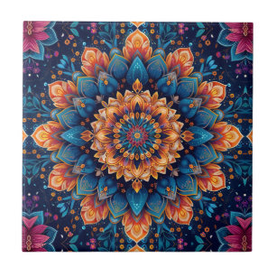 Mandala Flower Digital Art Style-23907. Tegeltje