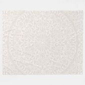 Mandala Flower Geometric Design Art Fleece Deken (Voorkant (Horizontaal))