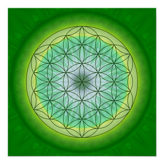 Mandala flower nr. 3, ontworpen door Tutti Poster (Voorkant)