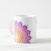 Mandala Flower of life sun rising Koffiemok (Voorkant links)