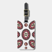 Mandala Flower Pattern Bagagelabel (Voorkant verticaal)