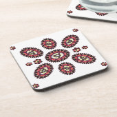 Mandala Flower Pattern Bier Onderzetter (Linkerzijde)