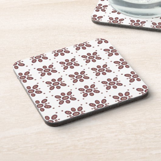 Mandala Flower Pattern Bier Onderzetter (Linkerzijde)